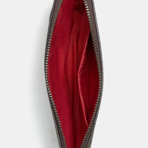 Corner Zip Wristlet In Signature Canvas - Picture 2 of 2